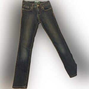 Old Navy Girls Size 8 Adjustable Waist Dark Wash  Skinny Jeans School Clothes